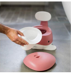 Pot d'apprentissage pour bébé Baleine KINDSGUT, Vieux Rose