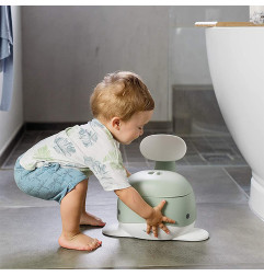 Pot d'apprentissage pour bébé Baleine KINDSGUT, Vert Pistache