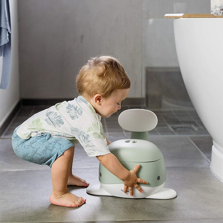 Pot d'apprentissage pour bébé Baleine KINDSGUT, Vert Pistache