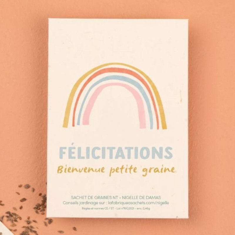 Sachet de graines Bienvenue Petite Graine (Nigelle) LA FABRIQUE A SACHETS