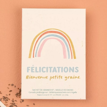 Sachet de graines Bienvenue Petite Graine (Nigelle) LA FABRIQUE A SACHETS