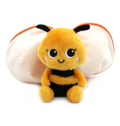 Peluche 2 en 1 Mandarine Buzzet l'Abeille Flipetz LES DEGLINGOS