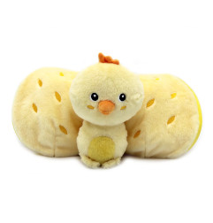 Peluche 2 en 1 Ananas Nugget le Poussin Flipetz LES DEGLINGOS