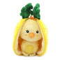 Peluche 2 en 1 Ananas Nugget le Poussin Flipetz LES DEGLINGOS