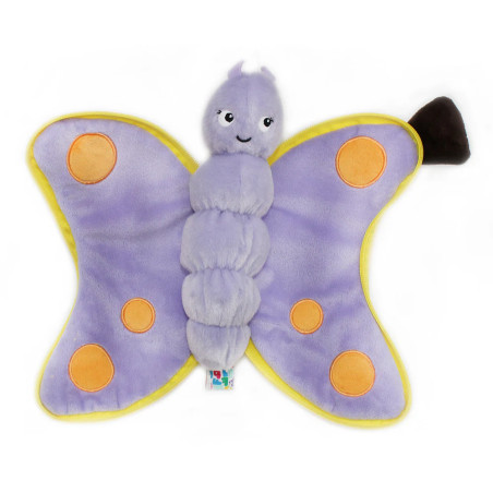 Peluche 2 en 1 Banane Poppet le Papillon Flipetz LES DEGLINGOS