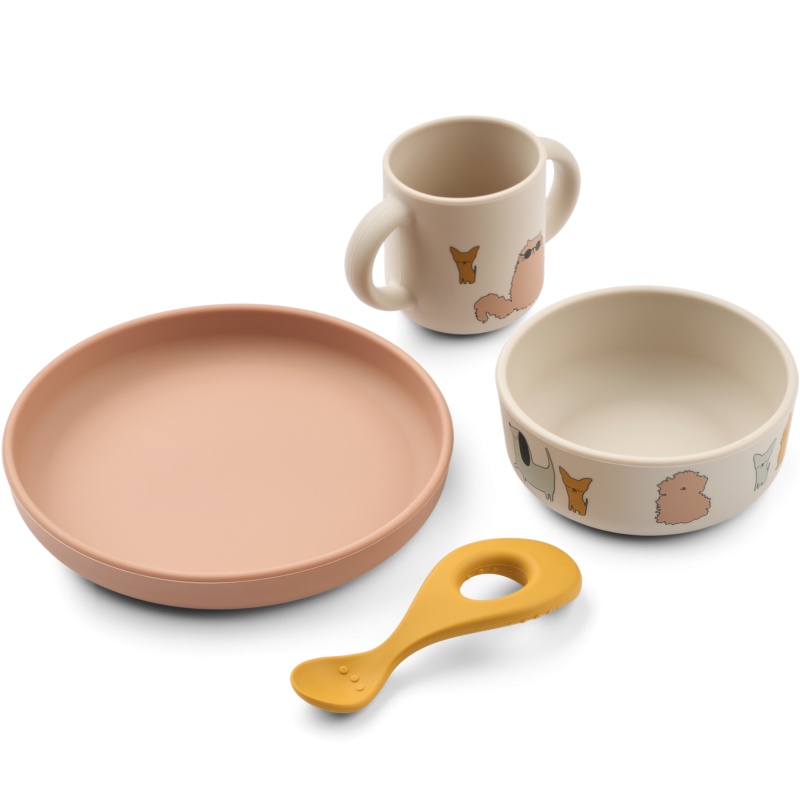 Coffret repas en silicone Vivi LIEWOOD, Cats and Dogs