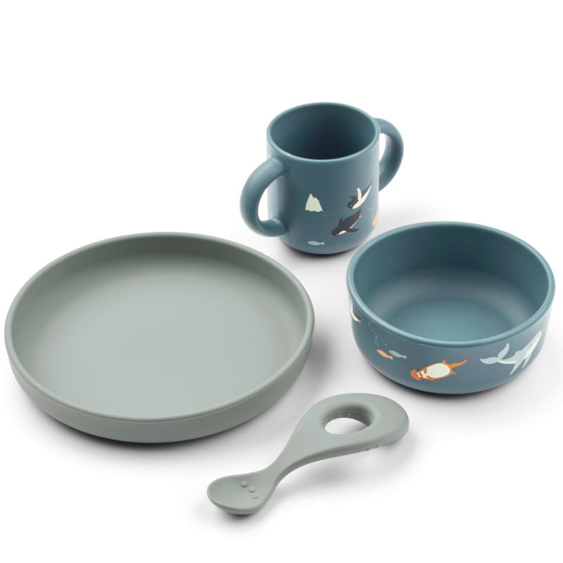 Coffret repas en silicone Vivi LIEWOOD, Artic Sea Ocean View