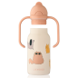 Gourde enfant Kimmie LIEWOOD 250 ml, Cats and Dogs Sandy
