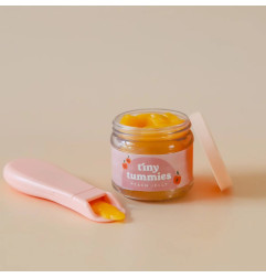 Petit pot et cuillère magique Compote de Pêche TINY HARLOW, pour poupée