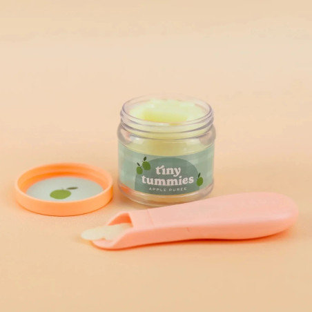 Petit pot et cuillère magique Compote de Pomme TINY HARLOW, pour poupée