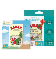 Coffret livre audio interactif Babar au Royaume des Eléphants LUNII pour La Fabrique à Histoires, dès 3 ans