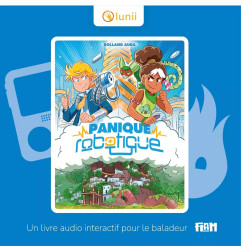 Coffret livre audio interactif Panique Robotique LUNII pour Flam, dès 9 ans
