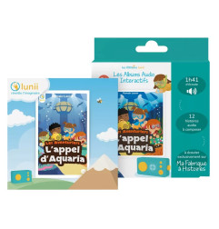 Coffret livre audio interactif l'Appel d'Aquaria LUNII pour La Fabrique à Histoires, dès 5 ans