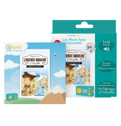 Coffret livre audio interactif L'Agence Mouche à Versailles LUNII pour La Fabrique à Histoires, dès 7 ans