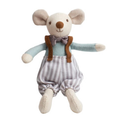 Peluche Souris en Salopette MAGNI
