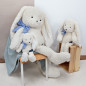 Peluche Pilou le Lapin MAILOU TRADITION, 80 cm