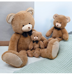 Peluche Nougat l'Ours Brun Clair MAILOU TRADITION, 47 cm