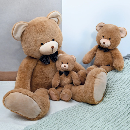 Peluche Nougat l'Ours Brun Clair MAILOU TRADITION, 47 cm
