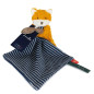 Pantin renard coton  bio avec doudou MAILOU TRADITION