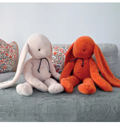 Peluche Lapin Méloé Beige MAILOU TRADITION, 70 cm