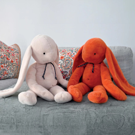 Peluche Lapin Méloé Beige MAILOU TRADITION, 70 cm