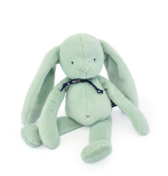 Peluche Lapin Méloé Vert Sauge MAILOU TRADITION, 37 cm