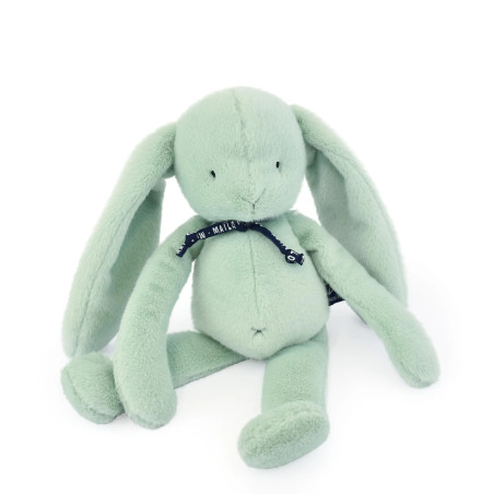 Peluche Lapin Méloé Vert Sauge MAILOU TRADITION, 37 cm