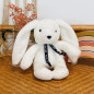 Peluche Lapin Pantin Dorlotin Blanc MAILOU TRADITION, 22 cm