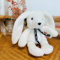 Peluche Lapin Pantin Dorlotin Blanc MAILOU TRADITION, 22 cm