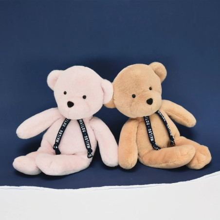 Peluche Ourson Dorlotin MAILOU TRADITION, Pantin 22 cm Beige