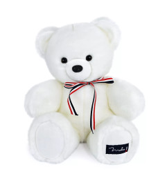 Peluche Lou L'Ours Français MAILOU TRADITION, 35 cm, Blanc