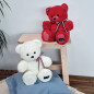 Peluche Lou L'Ours Français MAILOU TRADITION, 35 cm, Blanc