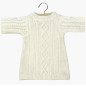 Robe Gaby poupée Gordis MINIKANE, tricot écru