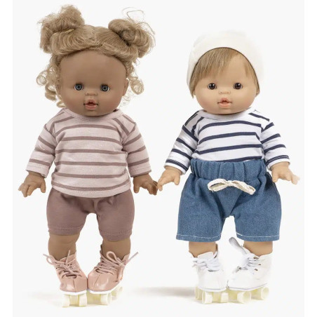 Patins à roulettes poupée Gordis MINIKANE, blancs