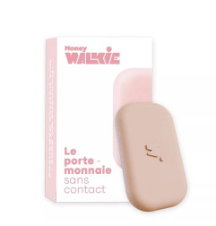 Money Walkie Rose Craie, porte-monnaie sans contact pour enfant et ado