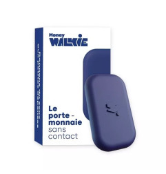 Money Walkie Bleu Marine, porte-monnaie sans contact pour enfant et ado