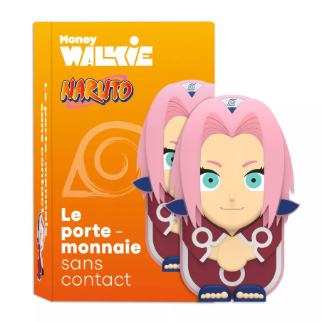 Money Walkie Sakura Naruto, porte-monnaie sans contact pour enfant et ado