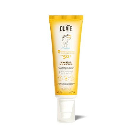 Crème solaire SPF50+ OUATE Ma Crème Solaire 1,2,3 Soleil - Dès 3 ans