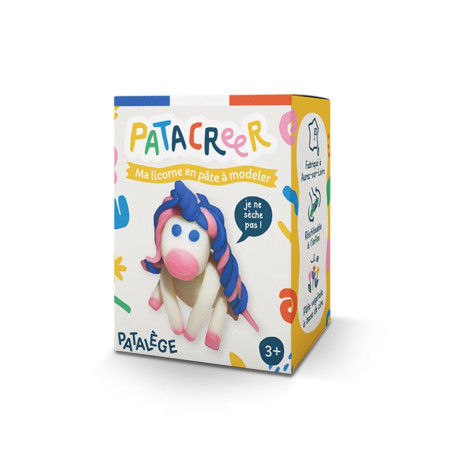 Kit créatif Licorne en Pâte à Modeler Végétale PATACREER