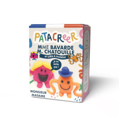 Kit créatif Madame Bavarde et Monsieur Chatouille en Pâte à Modeler Végétale PATACREER