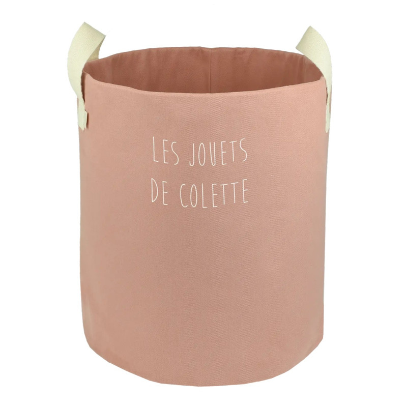 Panier à jouets Roger PETIT PCOTIN, personnalisable, bois de rose