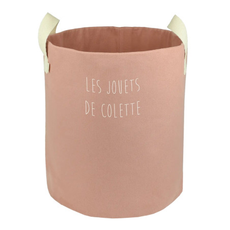Panier à jouets Roger PETIT PCOTIN, personnalisable, bois de rose