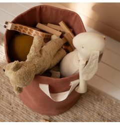 Panier à jouets Roger PETIT PCOTIN, personnalisable, bois de rose