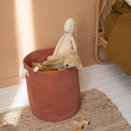 Panier à jouets Roger PETIT PCOTIN, personnalisable, tomette