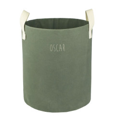 Panier à jouets Roger PETIT PCOTIN, personnalisable, olive