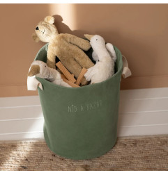 Panier à jouets Roger PETIT PCOTIN, personnalisable, olive