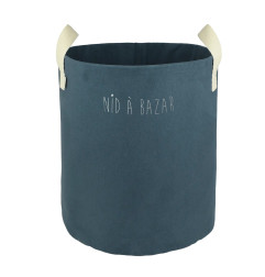 Panier à jouets Roger PETIT PCOTIN, personnalisable, bleu souris