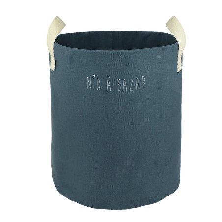 Panier à jouets Roger PETIT PCOTIN, personnalisable, bleu souris