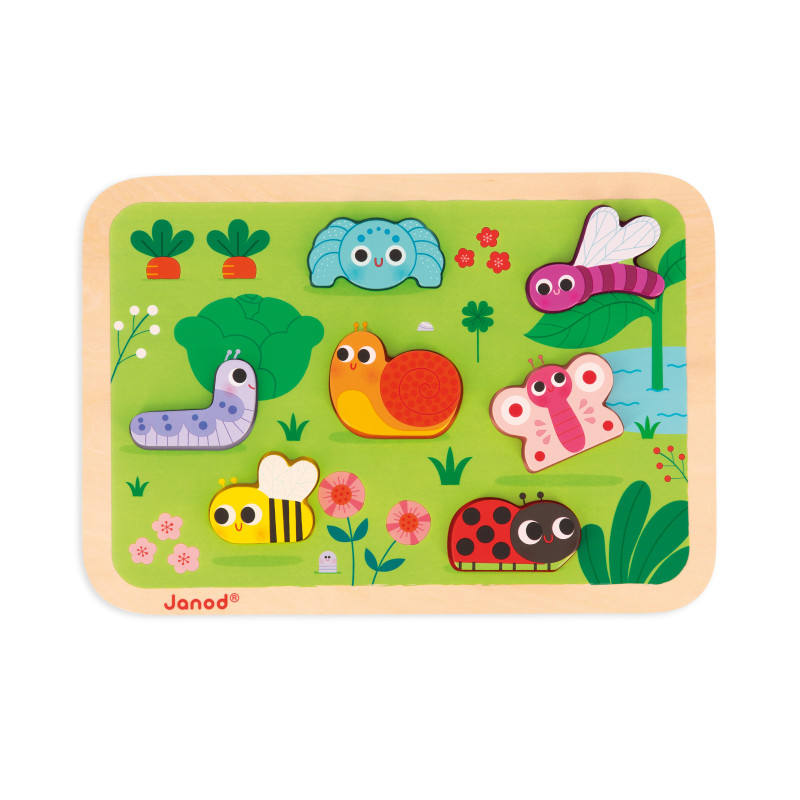 Puzzle Chunky Jardin JANOD, dès 18 mois Puzzle Chunky Jardin JANOD, dès 18 mois