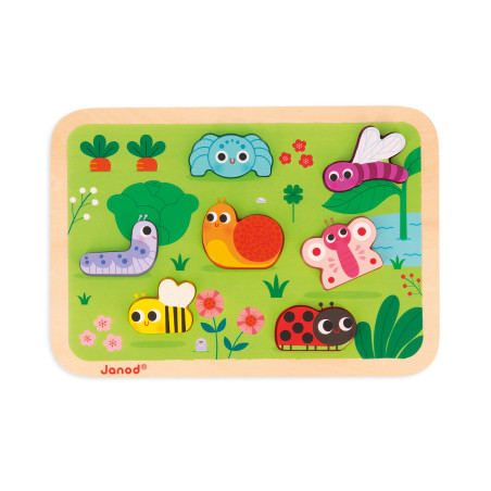 Puzzle Chunky Jardin JANOD, dès 18 mois